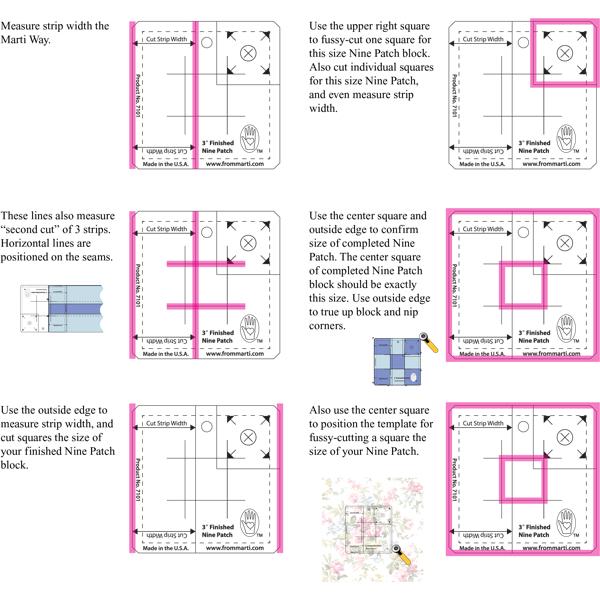 3" Nine Patch Ruler from Marti Michell